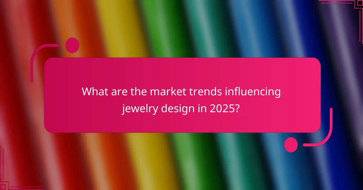 What are the market trends influencing jewelry design in 2025?